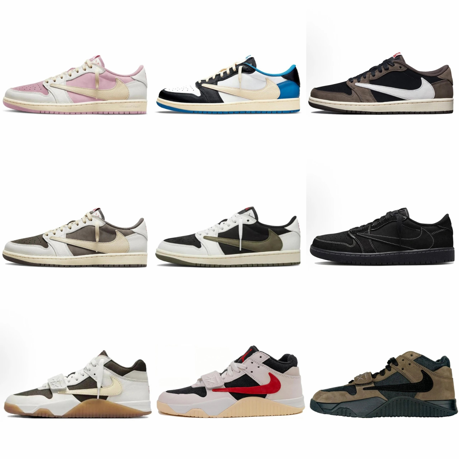 Jordan Travis Scott Budget batch(20 colorways)