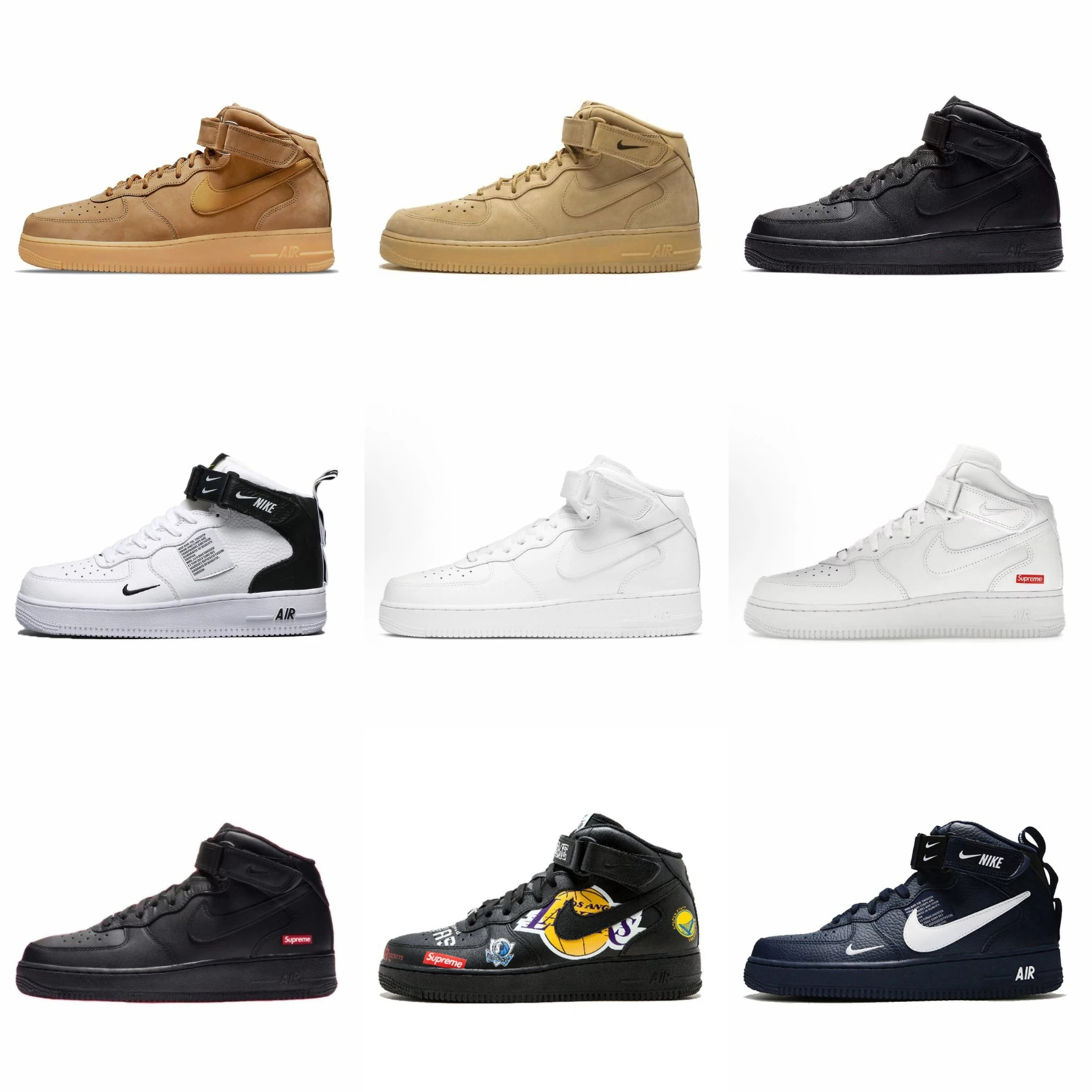 Air Force 1 High- Top Batch(27 options)