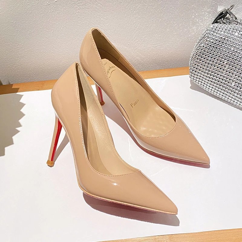 CL YSL Christian Louboutin Kate high heels and Rivet shoes Nailed sneakers