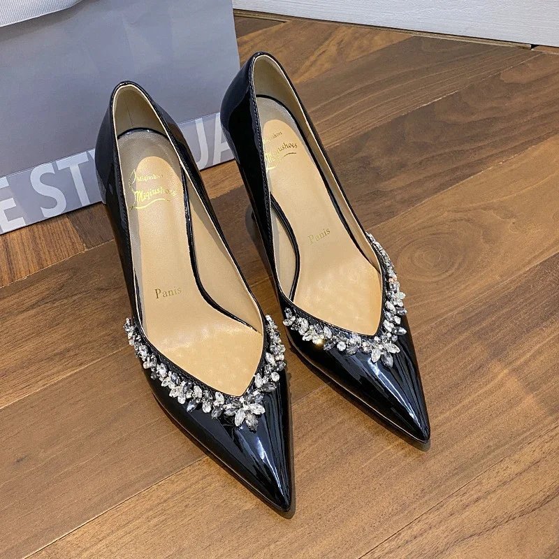 CL YSL Christian Louboutin Kate high heels and Rivet shoes Nailed sneakers