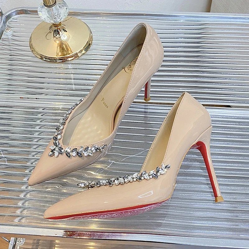 CL YSL Christian Louboutin Kate high heels and Rivet shoes Nailed sneakers